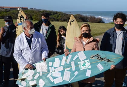 Fabiola Yañez, en la apertura de la “Escuela de Mar y Playa”, en Chapadmalal