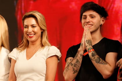 Fabiola Yáñez en el búnker del Frente de Todos, tras el triunfo de Alberto Fernández