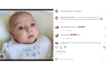 Fabiola Yañez publicó una foto de su hijo Francisco para desearle un feliz día del padre al presidente