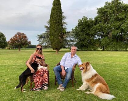Fabiola Yañez y Alberto Fernández, cuando vivían en la Quinta de Olivos