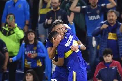 Fabra y Vázquez, los goleadores de Boca ante Godoy Cruz