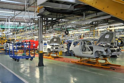 Fabricación de vehículos en la planta de Santa Isabel, Córdoba