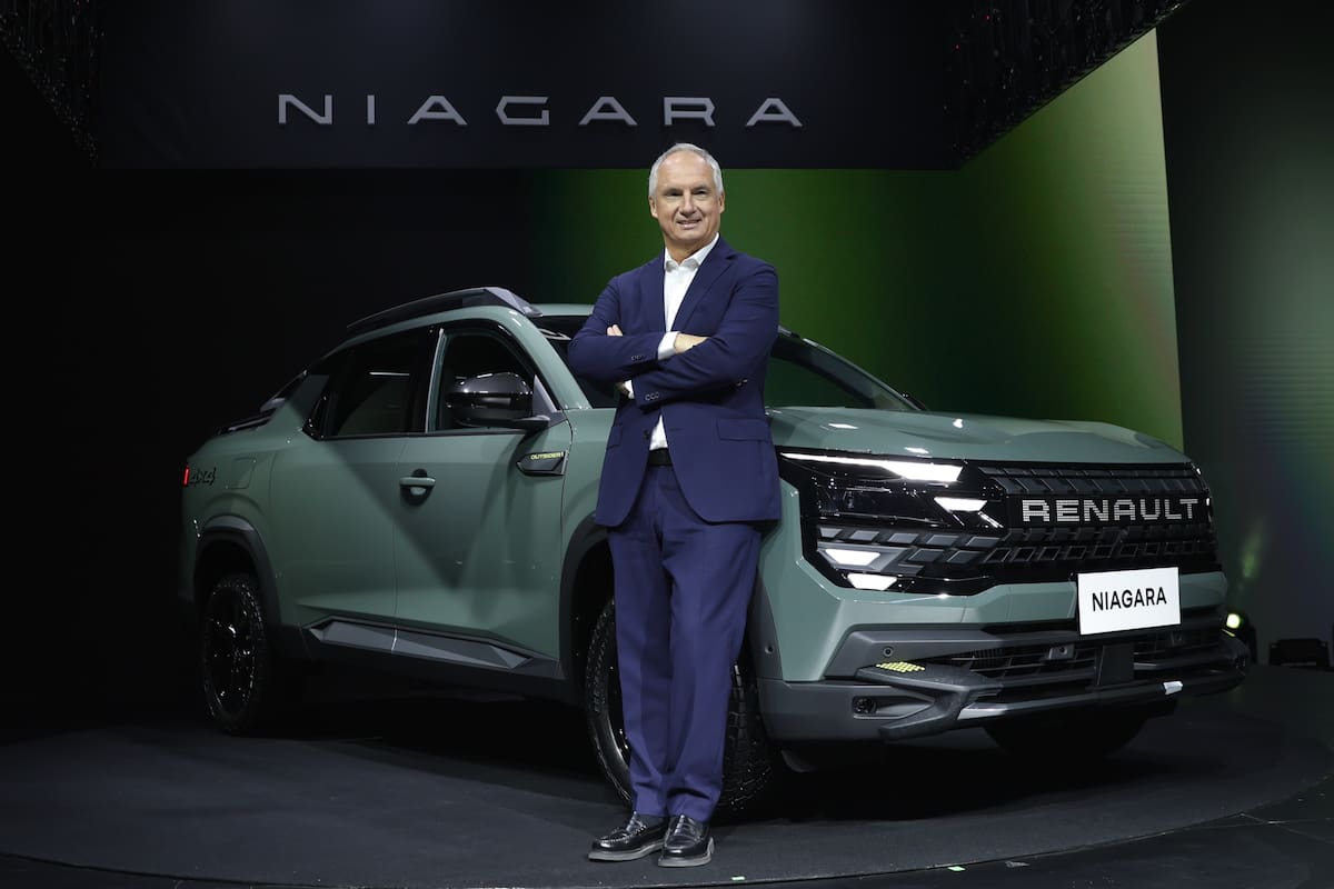 Fabrice Cambolive, CEO global de la marca Renault, durante el lanzamiento de la pickup Niagara