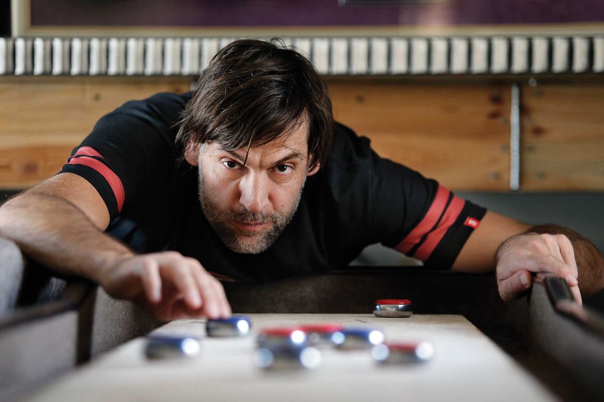 Fabricio Oberto en su casa de Córdoba, en septiembre de este año