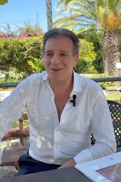 Fabrizio Manuguerra, durante la entrevista con LA NACION