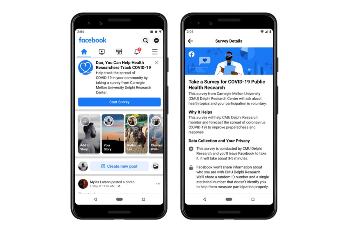 Facebook presentó un espacio en la red social que permite conectar a las personas con voluntarios y organizaciones que ofrecen su ayuda por la pandemia de coronavirus
