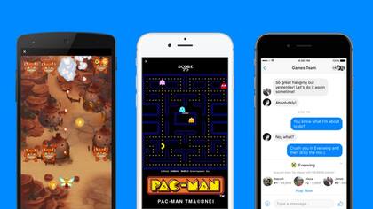 Facebook sumará nuevos juegos dentro del chat Messeger con títulos como Pac-Man, Space Invaders y Galaga, entre otros