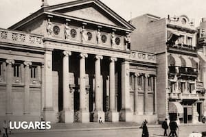Fachada de la escuela Roca en calle Libertad, a principios del siglo pasado.