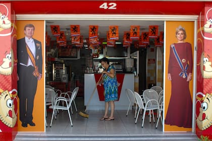 Fachada de Pastechi House en Oranjestad.