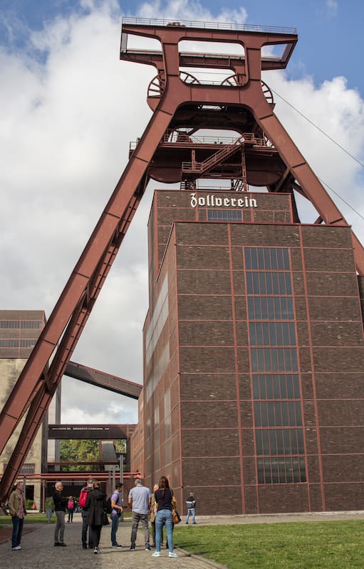 Fachada del complejo industrial de la mina de carbón Zollverein, Patrimonio de la Humanidad desde 2001.