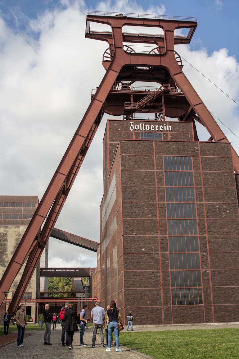 Fachada del complejo industrial de la mina de carbón Zollverein, Patrimonio de la Humanidad desde 2001.