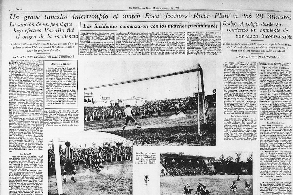 Fácsimil del diario LA NACION del 21 de septiembre de 1931