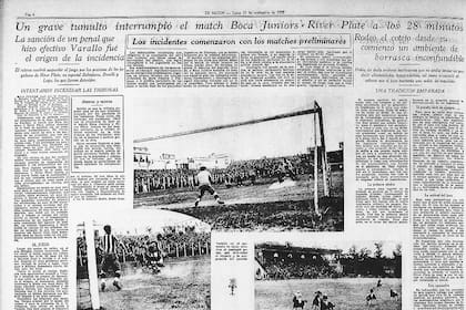 Fácsimil del diario LA NACION del 21 de septiembre de 1931