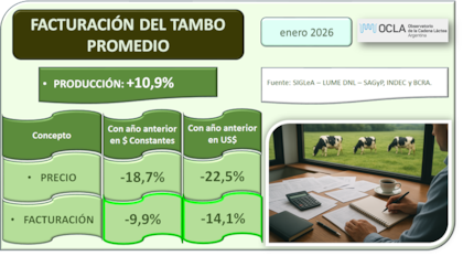 Facturación del ambo promedio
