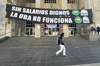La entrada del Hospital de Clínicas