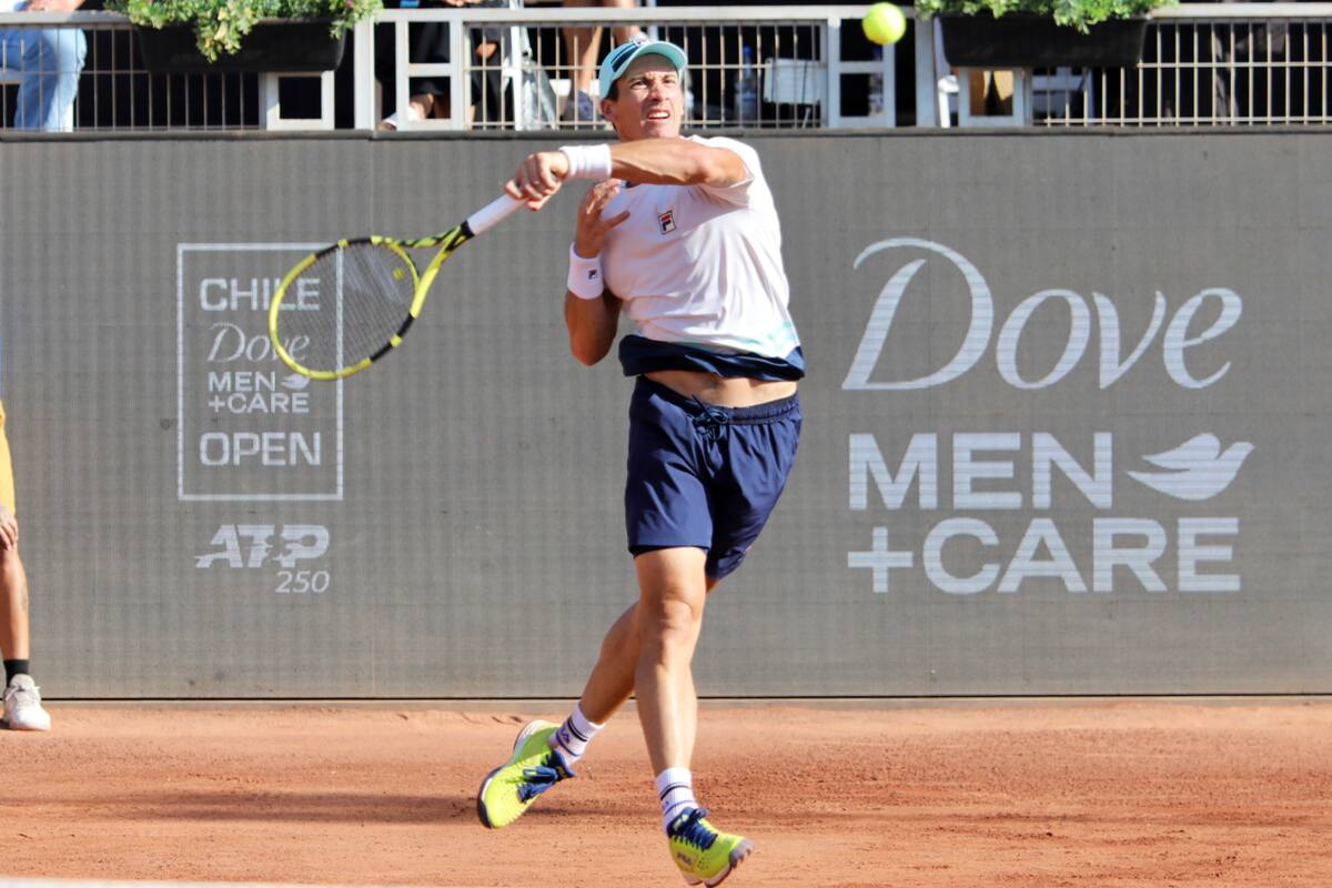 Facundo Bagnis, en Chile, en su primera final ATP