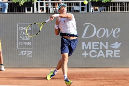 Facundo Bagnis, en Chile, en su primera final ATP