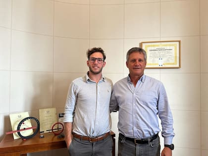 Facundo Boquete junto a su padre Martín