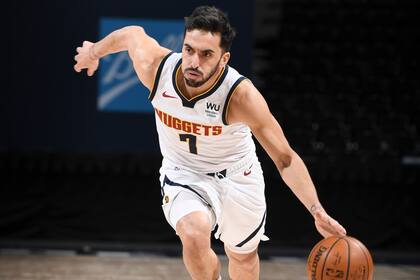 Facundo Campazzo durante el partido que disputaron los Denver Nuggets y Utah Jazz.