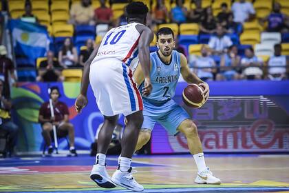 Facundo Campazzo en la salida; el base argentino sumó 9 puntos y 8 asistencias