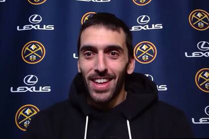 Facundo Campazzo en su primer Media Day con Denver Nuggets