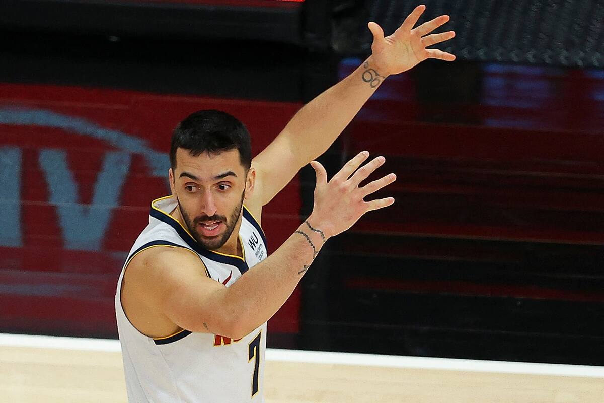 Facundo Campazzo en un partido pasado contra los Atlanta Hawks