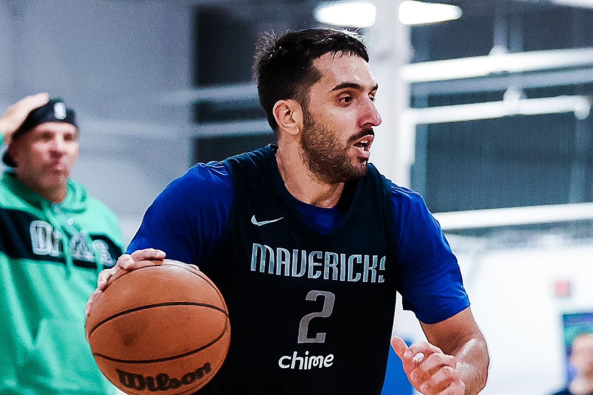 Facundo Campazzo todavía no pudo debutar en Dallas Mavericks, pero entrena a la par del plantel