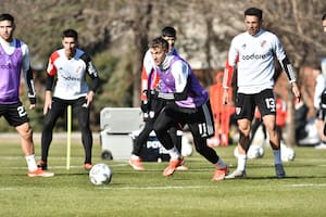 Facundo Colidio aprovechó la chance de mostrarse sin Borja en los amistosos que disputó River durante la Copa América