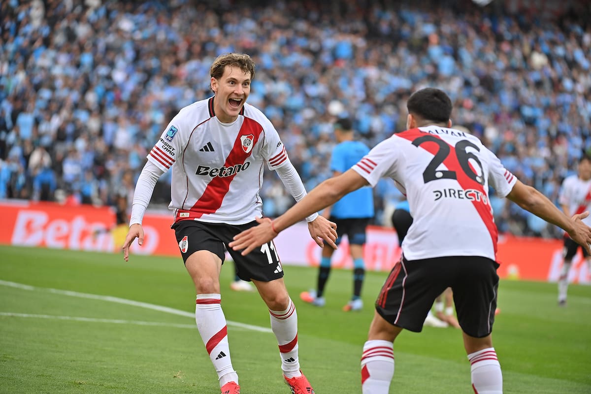 Facundo Colidio y Tomás Galván, grandes protagonistas del triunfo de River sobre Belgrano.