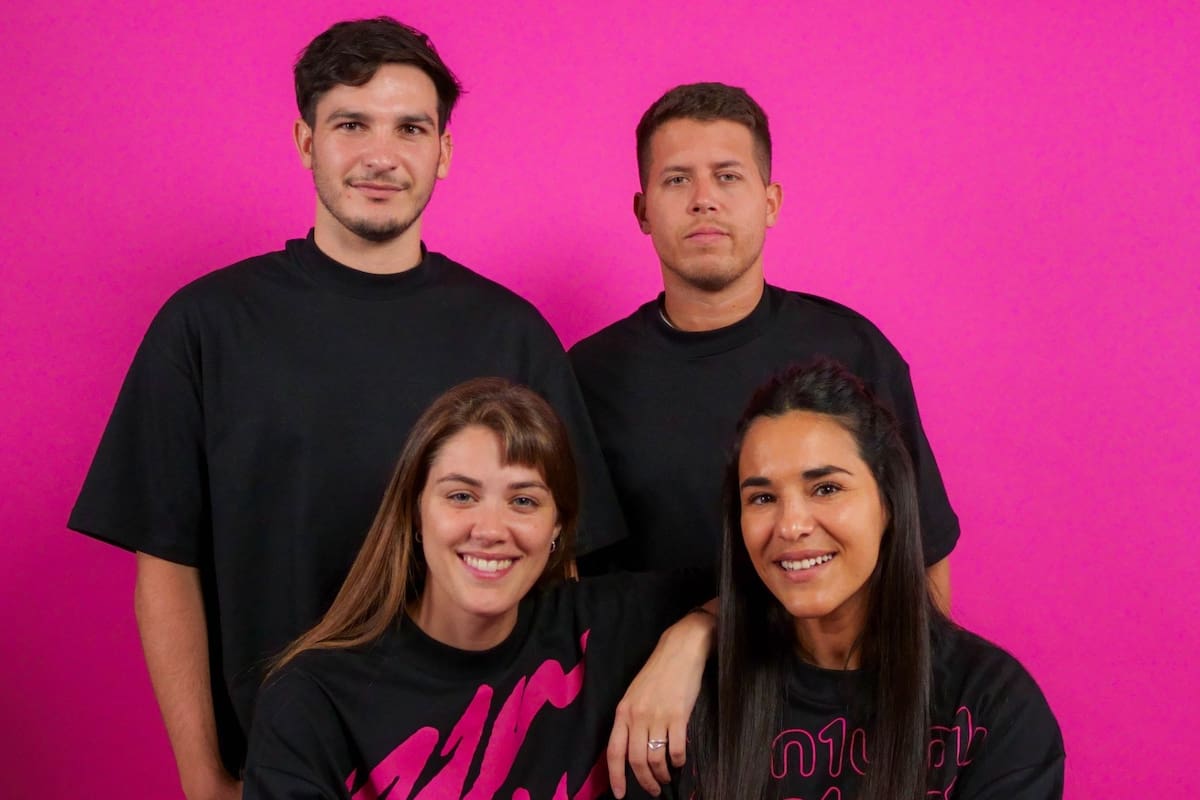 Facundo Corsi, CEO; Mar Fernández, CMO; Mateo Sauton, CTO; y Soledad García, CPO