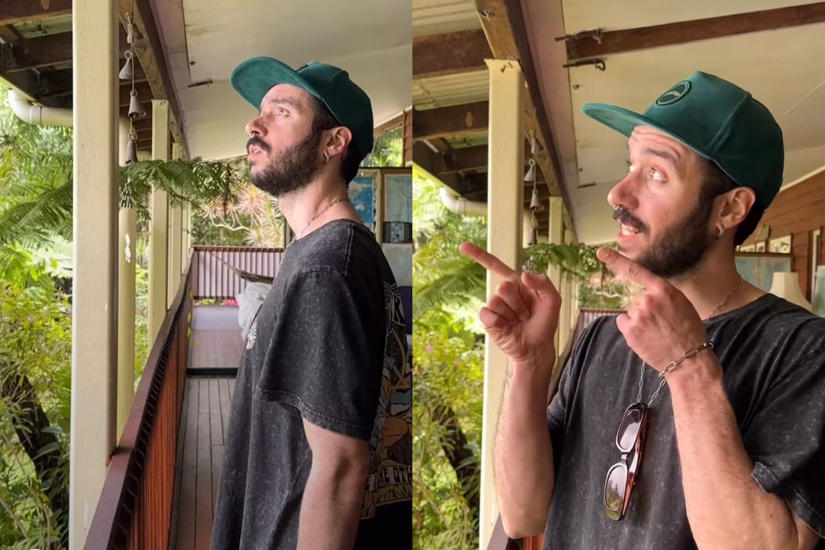 Facundo emigró a Australia y mostró las arañas que encuentra en los recorridos que realizó por el norte de aquel país