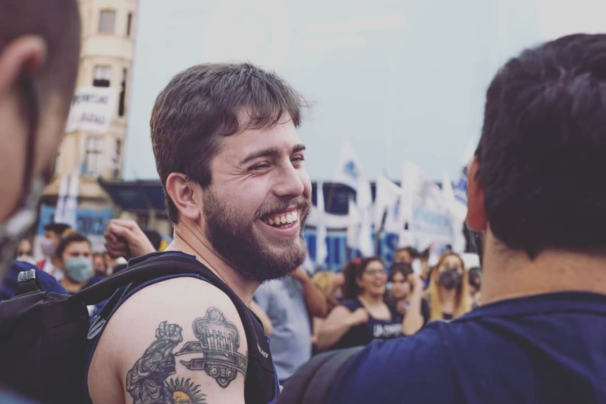 Facundo Galvan es militante de La Cámpora