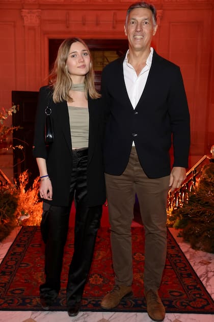 Facundo Gómez Minujín y su hija