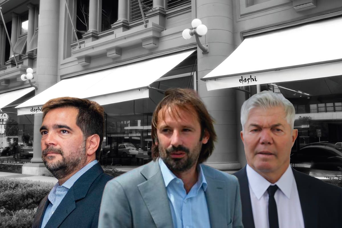 Facundo Leal y el abogado Fernando Burlando, protagonistas de la reunión secreta en Dashi