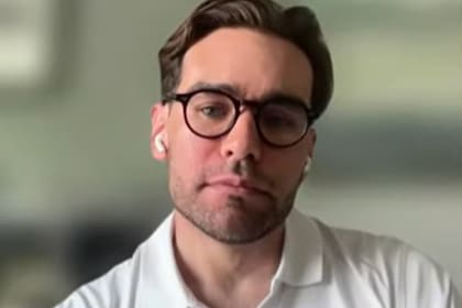 Facundo Macarrón, en una entrevista vía Zoom con LN+