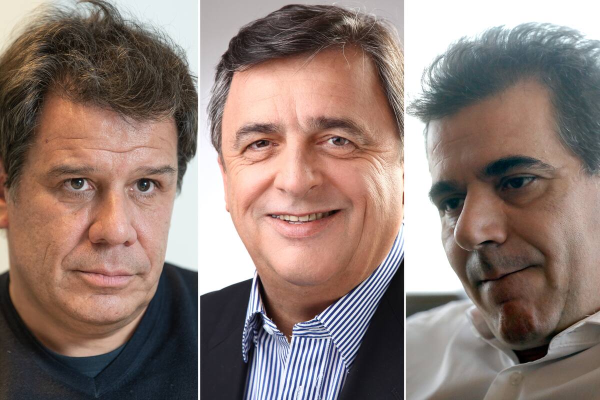 Facundo Manes; Mario Negri y Cristian Ritondo