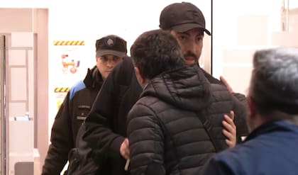 Facundo Moyano, al ser excarcelado