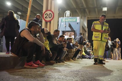 Facundo Moyano durante la protesta por la estatización de la Ruta del Mercosur