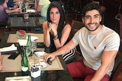 Facundo Moyano, en 2018, con la libertaria Juliana Santillán, oriunda de Mar del Plata como él