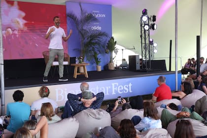 Facundo Pereyra en plena charla