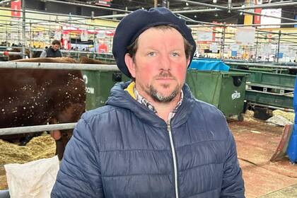 Facundo Suárez, un productor agropecuario de Laprida, que participó de la Exposición Rural de Palermo