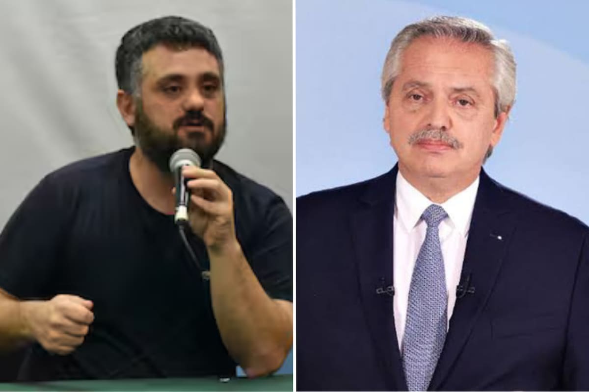 Facundo Tignanelli y Alberto Fernández