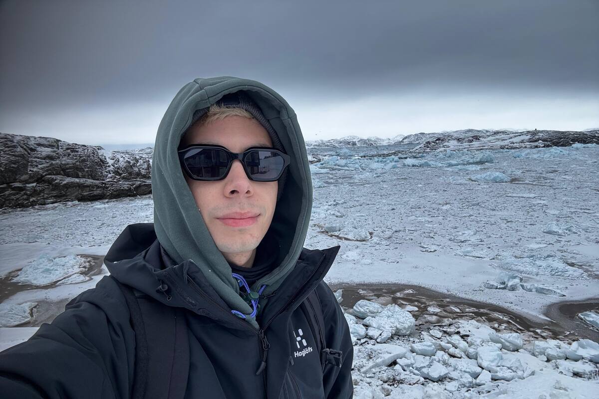 Facundo Triay tiene 30 años y vive desde hace más de dos años en Nuuk, la capital de Groenlandia