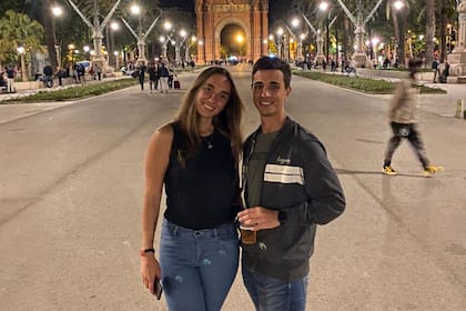 Facundo y Mariana se instalaron con un amigo en Barcelona, España, en 2020