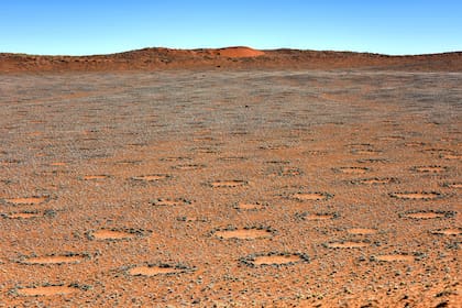 Círculos de hadas, ubicados en el desierto de Namibia