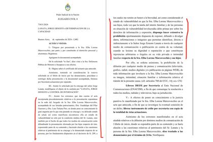 Fallo con la solicitud de Elba Marcovecchio