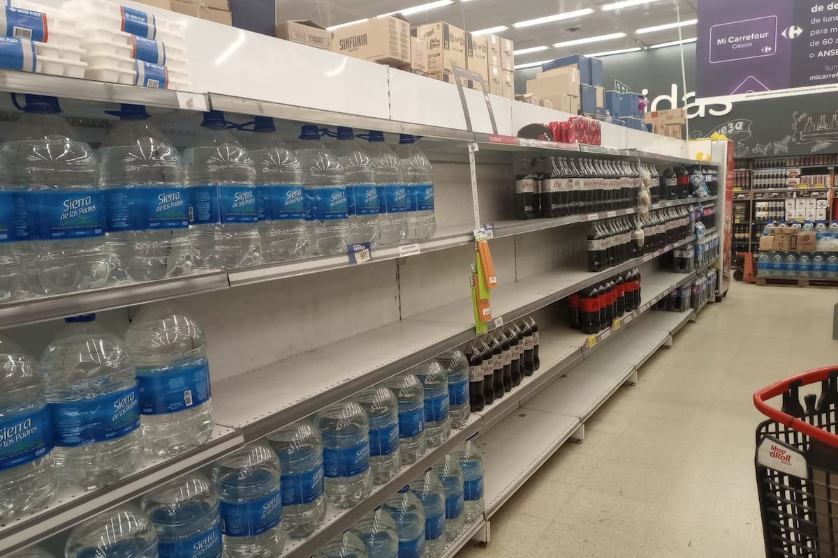 Falta de stock en algunos supermercados