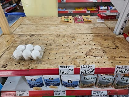 Faltan huevos en un supermercado chino de Núñez