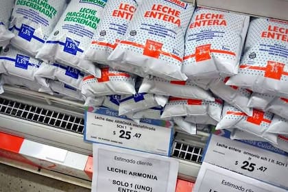 Faltante de leche en las góndolas