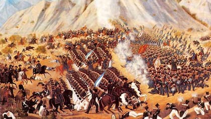 Falucho participó con el ejército de los Andes en la batalla de Chacabuco
